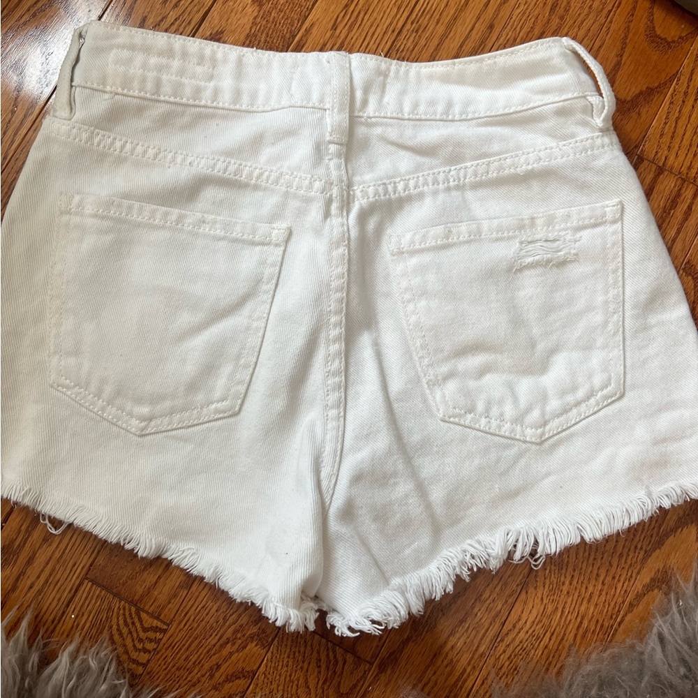 PacSun White Denim Shorts. Size 26
